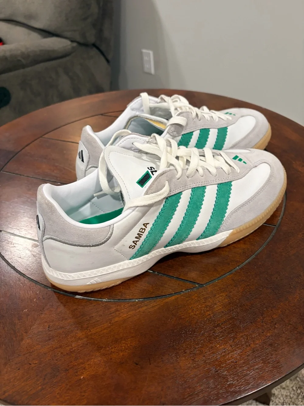Adidas Samba OG Samba Millenium White Green Gum Leather Sneakers Men’s Size 10